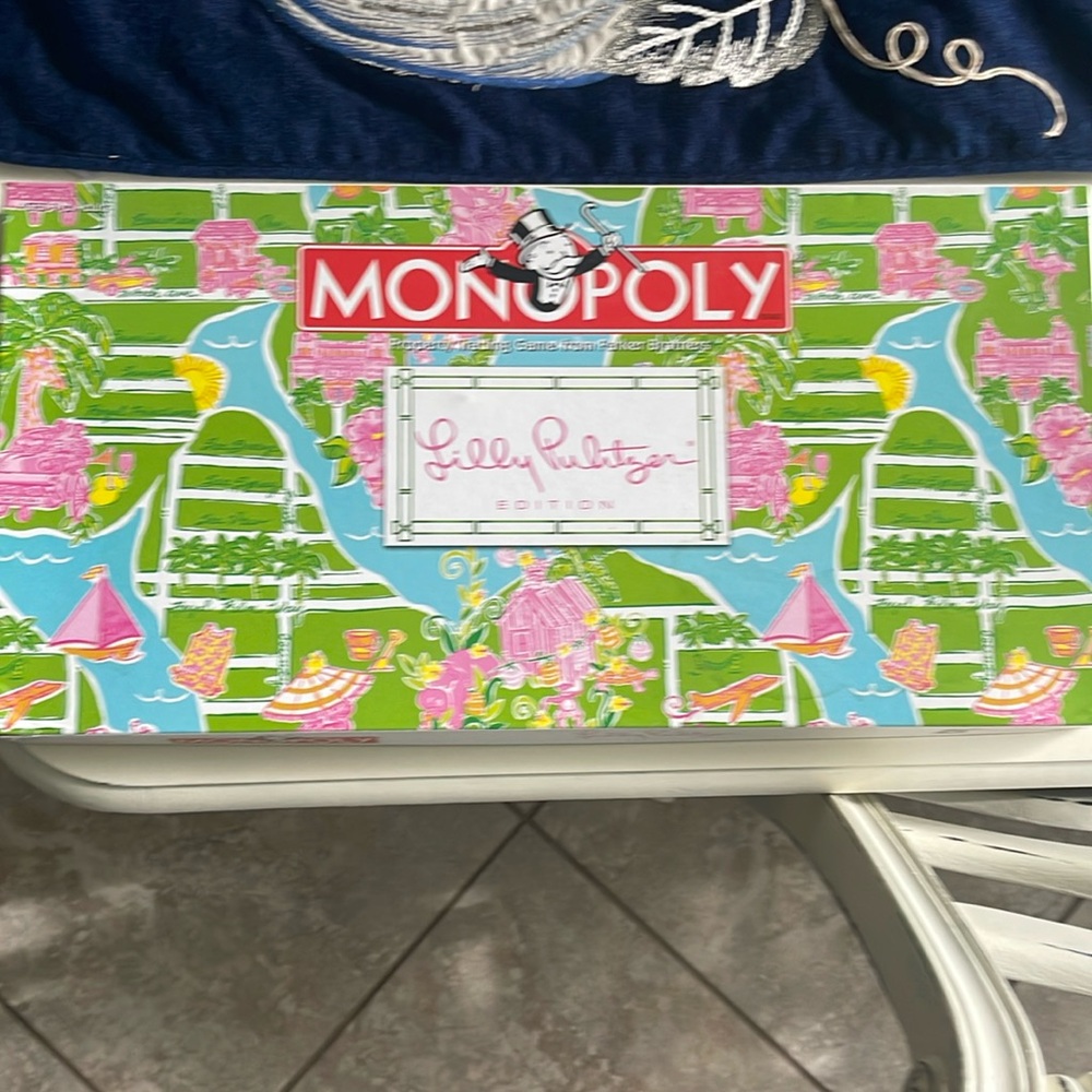 Lilly Pulitzer edition Monopoly game EUC